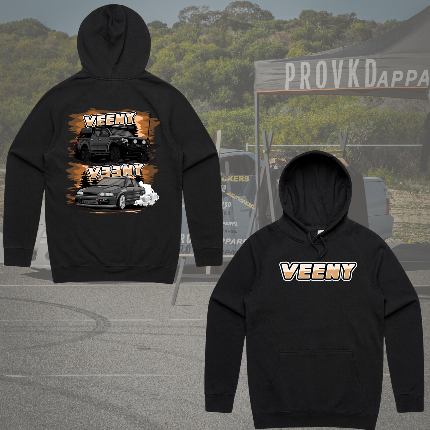 Your Car - 2 Car Custom Hoodie